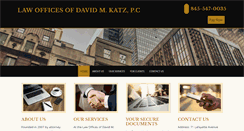 Desktop Screenshot of dkatzlaw.com