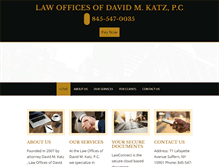 Tablet Screenshot of dkatzlaw.com